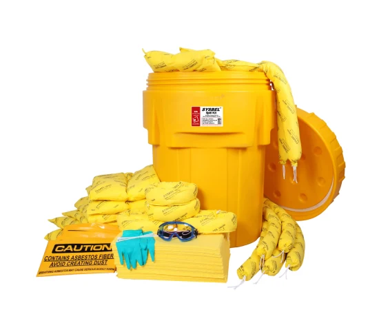Hazmat Absorbentes químicos Kit para derrames Kit de emergencia Kit para derrames de petróleo Kit universal para control de derrames