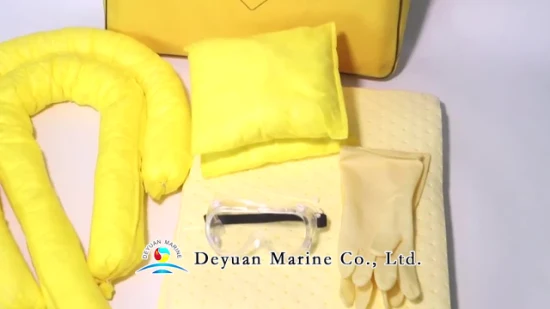 Kit amarillo de reacción para derrames de sustancias peligrosas/mercancías peligrosas